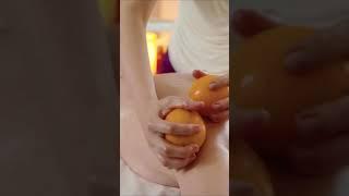 Massage with Hot Oranges 