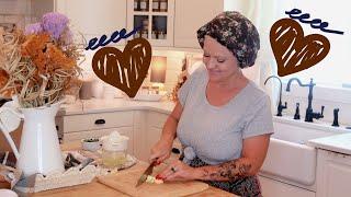 Cozy Fall Cottage Kitchen | Cook with Me! Creamy Baba Ganoush+ Mujadara