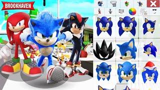 How to Make SONIC THE HEDGEHOG 3 ALL CHARACTERS in Brookhaven