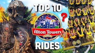 Top 10 RIDES at Alton Towers!