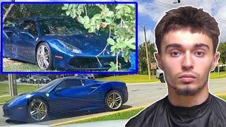 Police Chase: Armed Robber With A Ferrari 488 Spider Stolen During Home Invasion. Speeds over 100mph