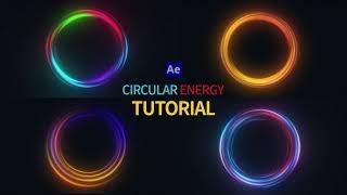 After effects Circular Energy Effect Tutorial l 원형이펙트