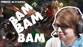 Sneaky Q ile triple atıyor | Trick2g çeşmede 2kişi kesiyor | Lol Yayın anları Türkçe altyazılı #3