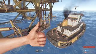 You can build now on the new TUGBOAT! Even turrets, HUGE! Annihilating Heavies with on LRig