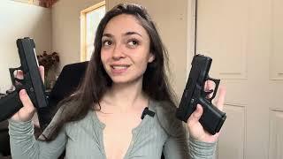 ASMR Comparing My Glock 17 & 26 While Whispering & Tapping for Deep Sleep & Relaxation