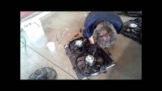 2012 AUDI A4 REPLACING COOLING FAN ASSEMBLY