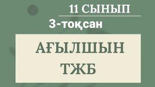 11 сынып Ағылшын 3 тоқсан Тжб