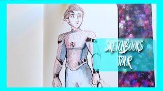 Walk Through my Sketchbooks-SKETCHBOOK TOUR- @dramaticparrot