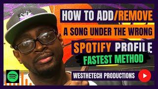 HOW TO ADD OR REMOVE A SONG UNDER THE WRONG SPOTIFY PROFILE