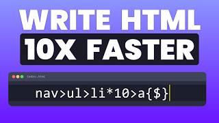 How I Code INSANELY FAST in VS Code - Emmet Tutorial