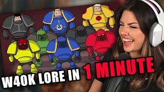 REACTING to Warhammer 40K lore in 1 MINUTE?!