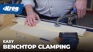 Easy Benchtop Clamping For Pocket-Hole Joinery and Woodworking Projects | Kreg Bench Clamps