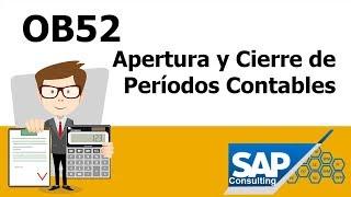 SAP FI - OB52 Apertura y Cierre de Períodos Contables 