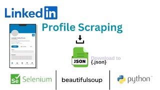 Full LinkedIn Profile Scraping in Python using Selenium and BeautifulSoup | Save Data in JSON