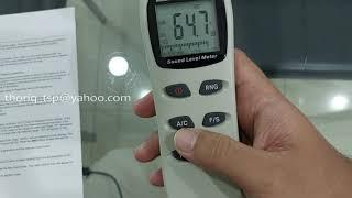 Tutorial Extech 407730 Sound level meter