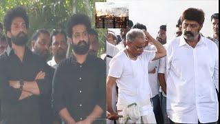 Jr NTR  Kalyan Ram  Emotional After Seeing Taraka Ratna Last Rites | Balakrishna | Political Fire