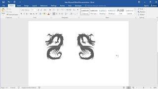 Create a Mirror Image of an Object in Word