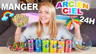 Je mange que de la nourriture ARC-EN-CIEL pendant 24H | Sophie Fantasy