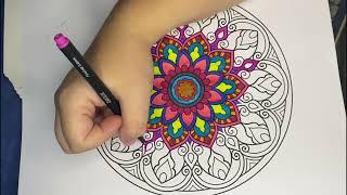 Colour me Happy - Mandala Episode 160 #wellness #mindfulness #colouring #happy #colourme #mandala