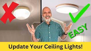 DIY Ceiling Light Upgrade: Install Modern LED Fixtures in Minutes!