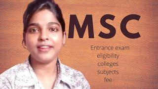 What is msc course? College,fee,subjects,entrance exams | Mlt healthy vlogs | in telugu