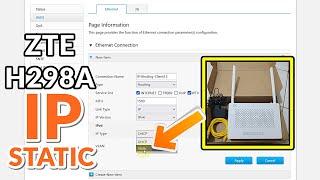 Setting Mode IP Statik Binding ZTE ZXHN H298A Client Rumahan