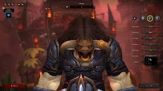 World of Warcraft Shadowlands Character Creation Tauren Male