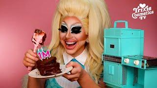 Trixie Bakes A Chocolate Cake In The OG 1963 Easy Bake Oven *FAIL* (One Million Subscribers Video!)