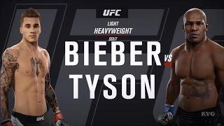 EA Sports UFC 2 - JUSTIN BIEBER vs MIKE TYSON | Gameplay (HD) [1080p60FPS]