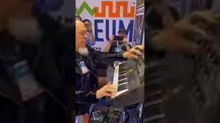 Playing Patrick Moraz’s Minimoog at NAMM 2024