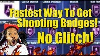 FASTEST WAY TO GET SHOOTING BADGES IN NBA 2K20 WITHOUT GLITCH! ONE BADGE PER GAME!