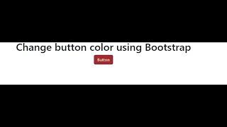 Change button color/background using bootstrap