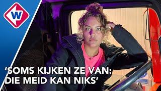 19-jarig model Linde rijdt vrachtwagen, en wil niets anders meer