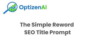 Simple SEO Title AI Prompt