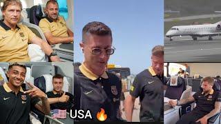 Barcelona jets to USA, for pre-season friendly!! Hansi Flick ready with Lewandowski, Vitor Roque