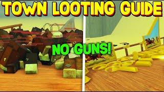 TOWN LOOTING GUIDE (No Weapons) in DEAD RAILS! ROBLOX