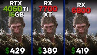 RTX 4060 Ti 16 vs RX 7700 XT vs RX 6800 | Ryzen 5 7600 | Tested in 15 games