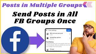 How to post in multiple facebook groups at once l Share facebook post to multiple groups together