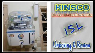 KINSCO Aqua 6 Stage RO (RO+UV+UF+TDS Water Purifier) Unboxing and Review | #RO #WaterFilter #UV #UF