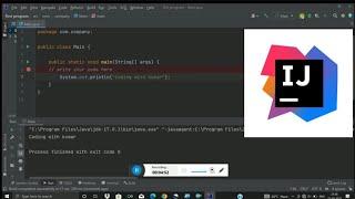 How to Run Java on Intellij idea | intellij idea print Java Program