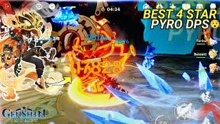 Xiaomi pad 6 Genshin impact gameplay | Best 4 star Pyro Dps | 4K 60 Fps | Max Graphics | Gaming