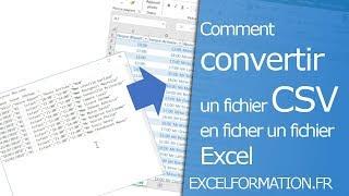 Comment convertir un CSV en fichier Excel (XLS, XLSX)