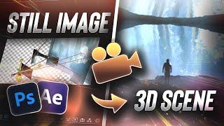 Create 3D Moving Video from a Photo in After Effects - PARALLAX Effect