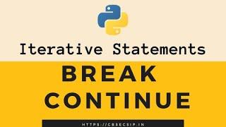 break and continue statements in Python (in Hindi)