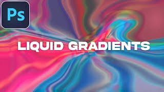 How to create Liquid Paint Gradient Backgrounds in Adobe #photoshop #tutorial