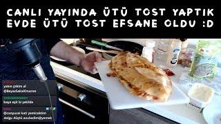 Evde ütü tost nasıl yapılır ? Sürekli izlediğimiz ütü tostunu evde denedik :D