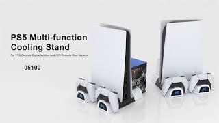 【DOBE】Multi-Functional Vertical Cooling Stand with Controller Charging Dock for PS5