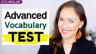 Advanced English Vocabulary Test | 20 Advanced Words