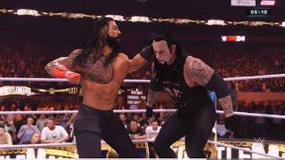 Roman reigns vs undertaker : full match WWE Raw 2k24