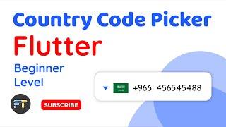 How to display Country Code Picker in Flutter | Beginner Level | Explained